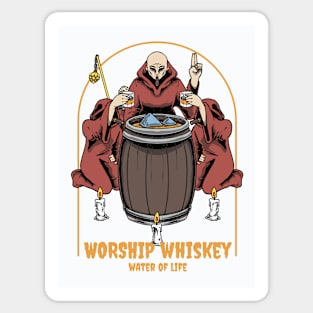 Worship Whiskey Sticker